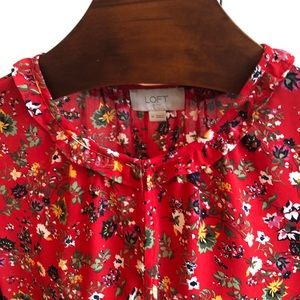Loft floral beautiful blouse, size medium